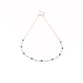 Ожерелье из девяти терагерцовых камней в позолоченном корпусе